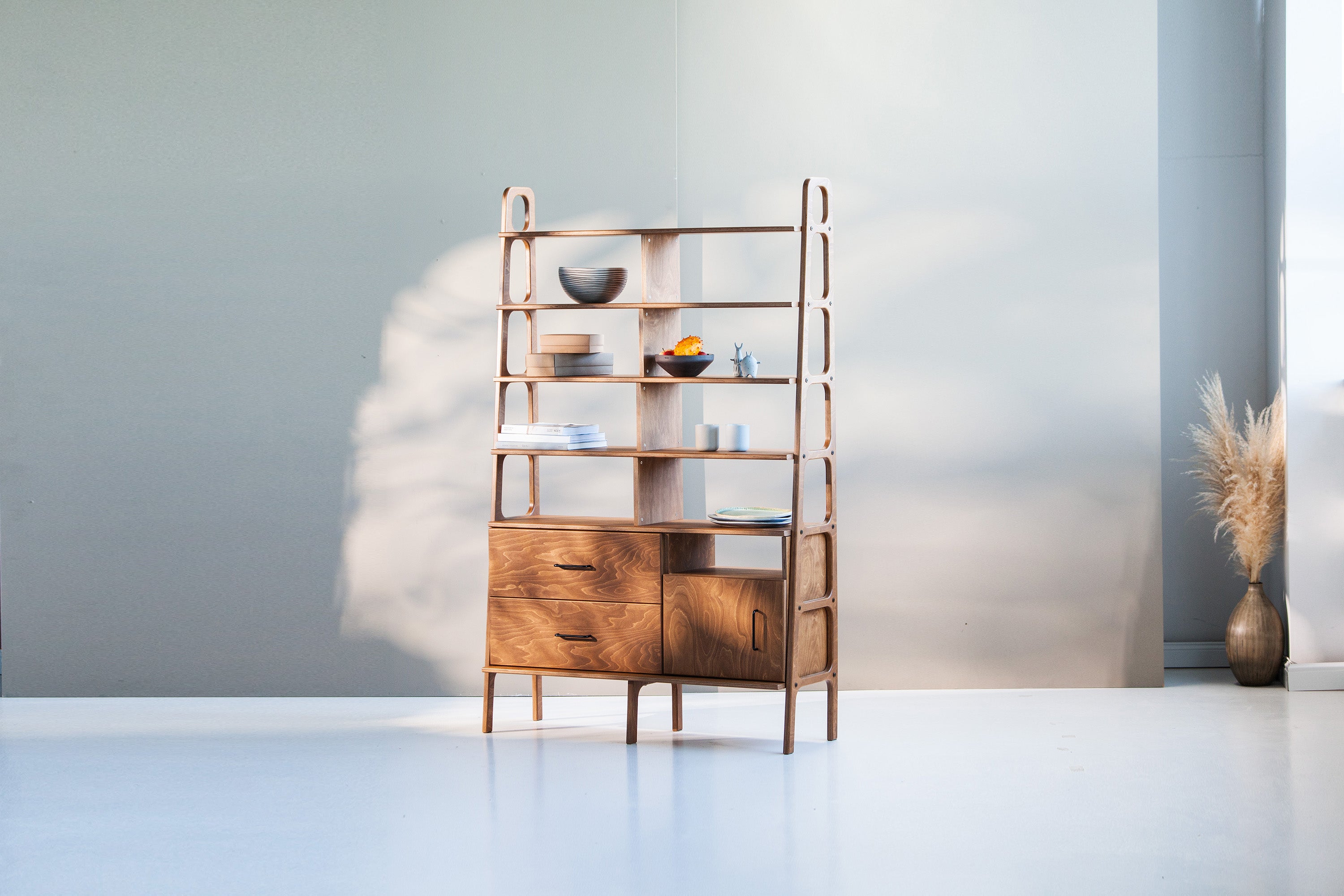 Mid mod bookcase sale