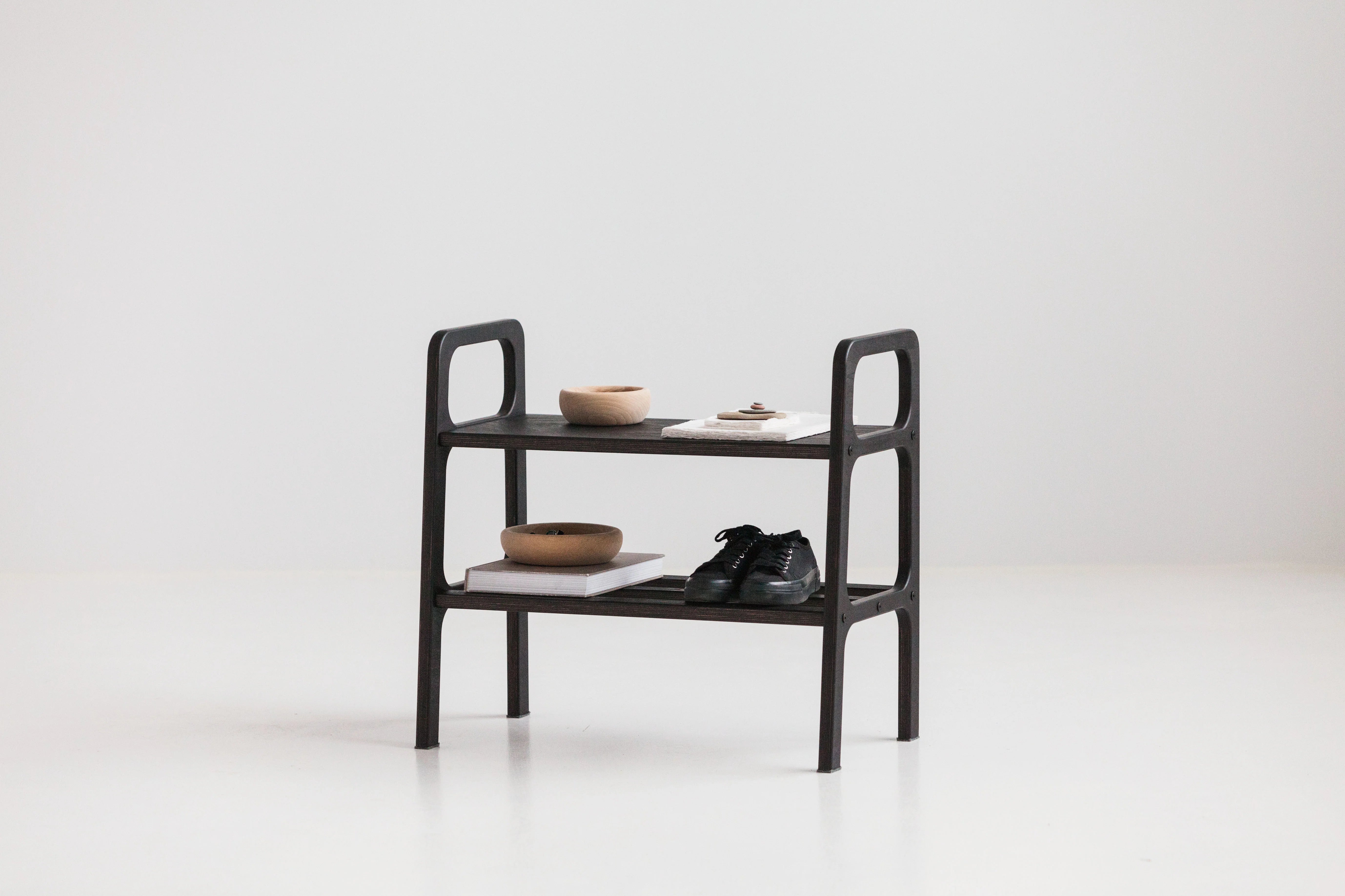 Mid-Century Modern Wooden Bench
