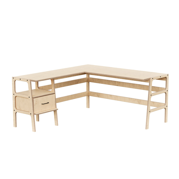 L-Shape Desk 14 with drawer