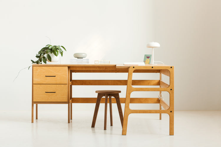 L-Shape Desk 13 with drawers
