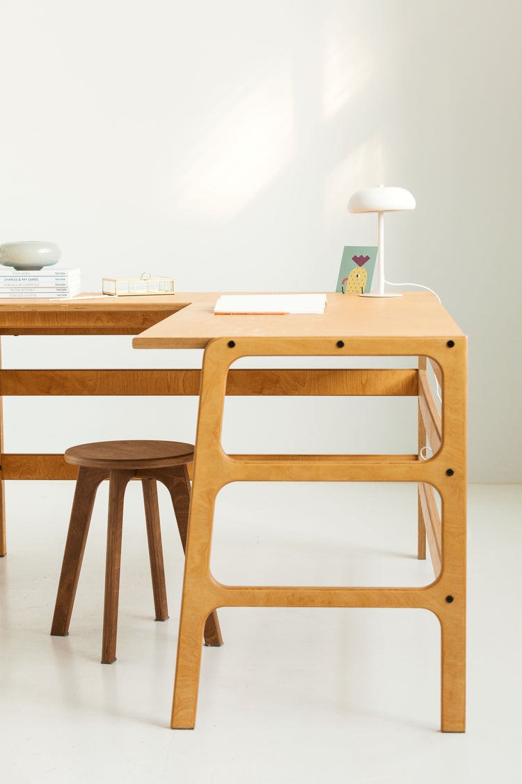 L-Shape Desk 13 with drawers