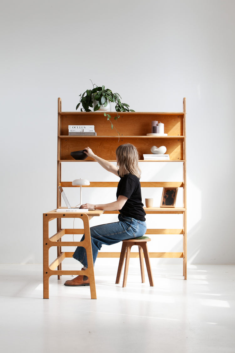 Bookshelf L-Shape Desk