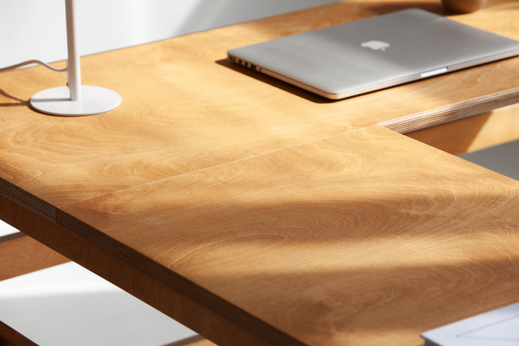 Bookshelf L-Shape Desk