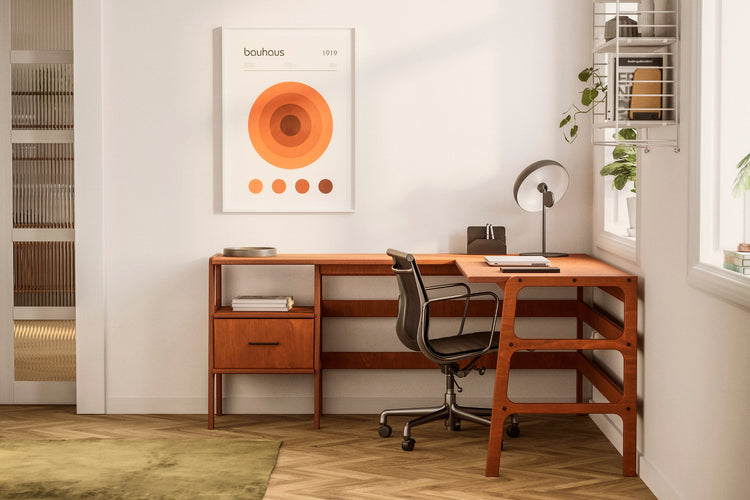 L-Shape Desk 14 with drawer