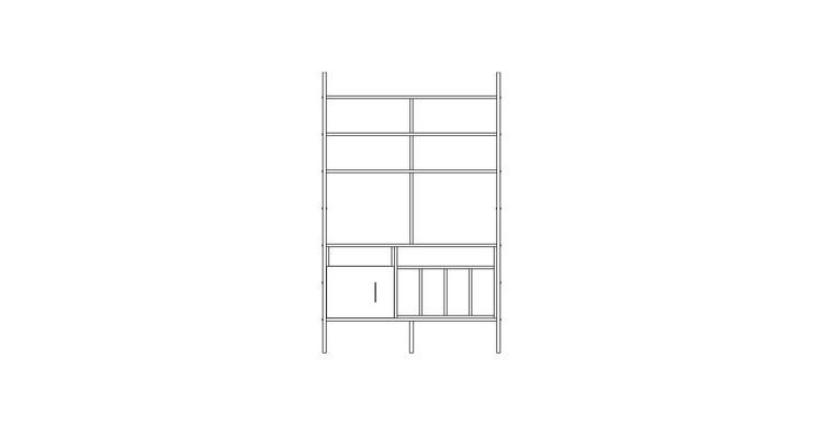 Bookcase Maxi W120 III