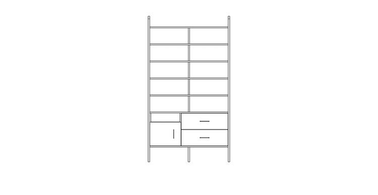Bookcase Maxi W120 II