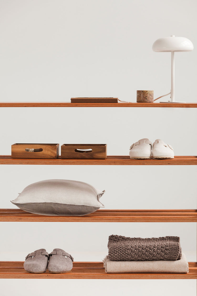 detail-of-teak-mid-century-shoe-bench-entryway-bench