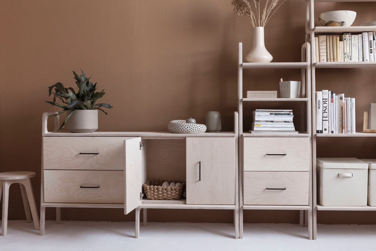 Bookcase Midi with drawers