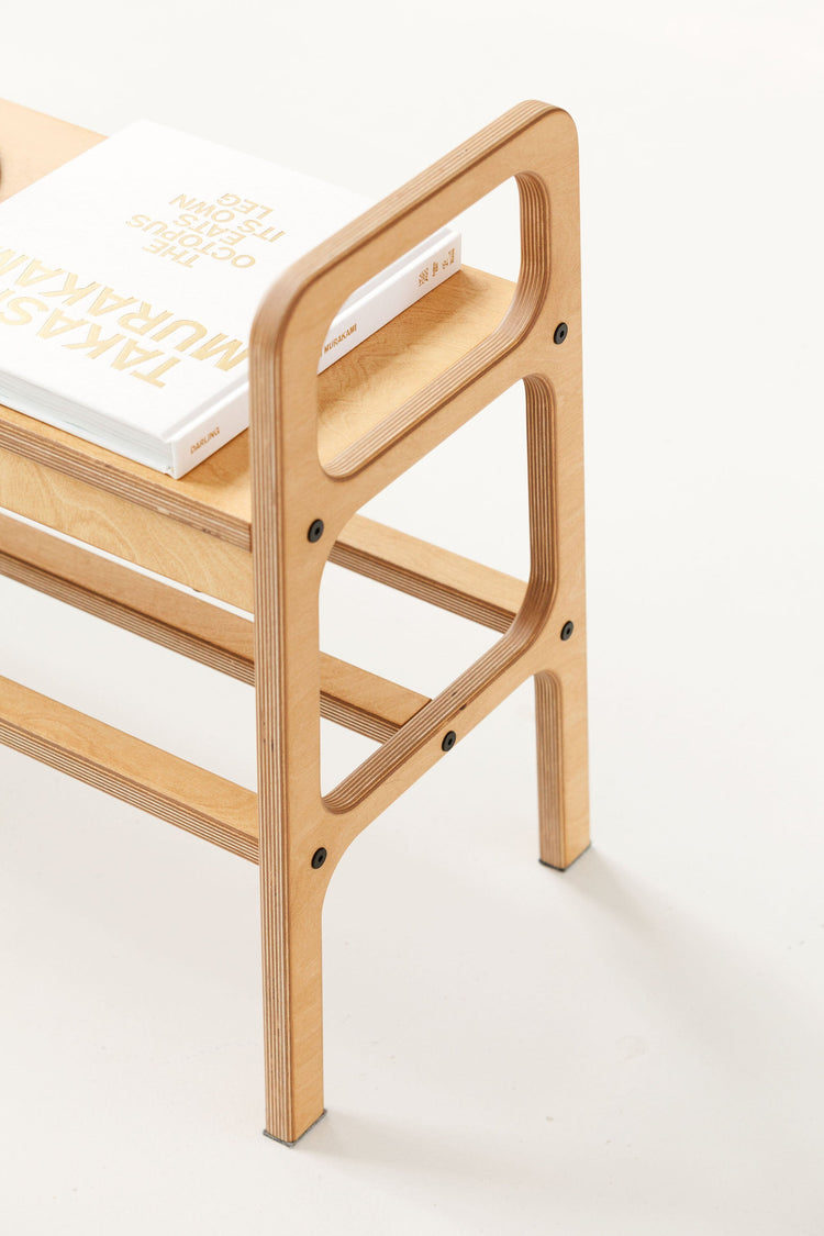 wooden-bench-in-mid-century-oak-color