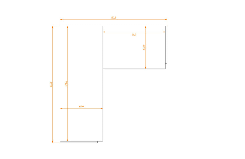 L-Shape Desk 65