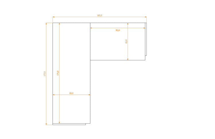 L-Shape Desk 65
