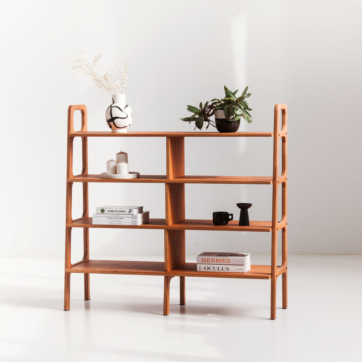 Bookcase Midlite with shelves