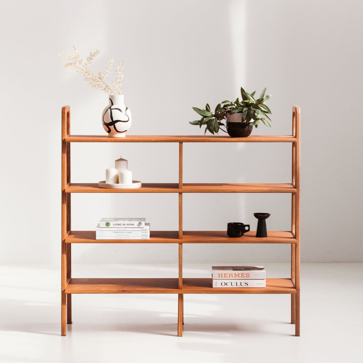 Bookcase Midlite with shelves