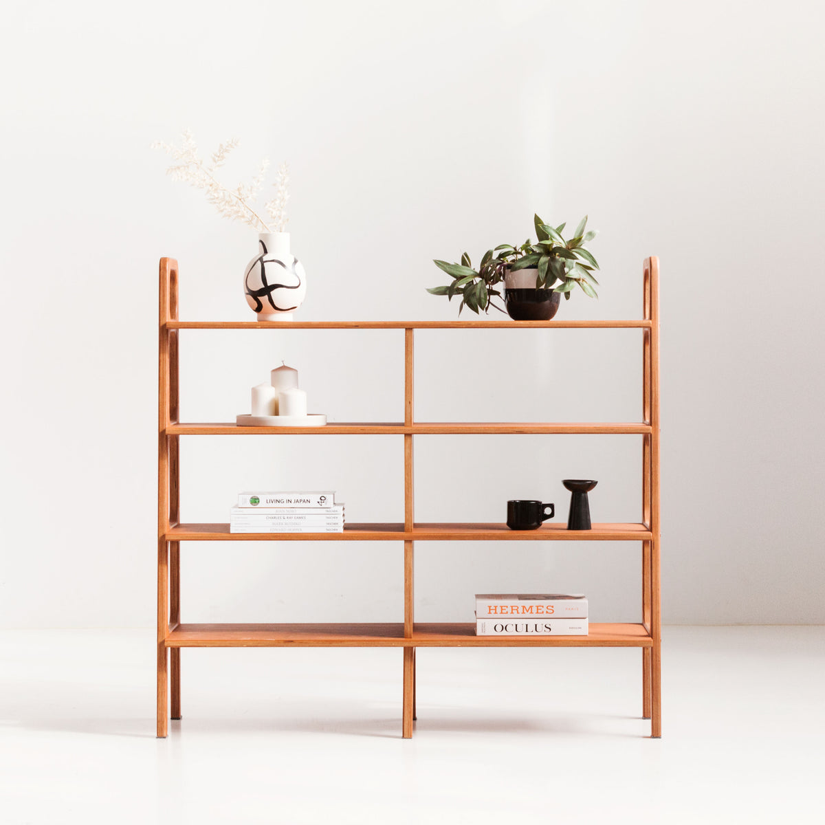 Bookcase Midlite with shelves