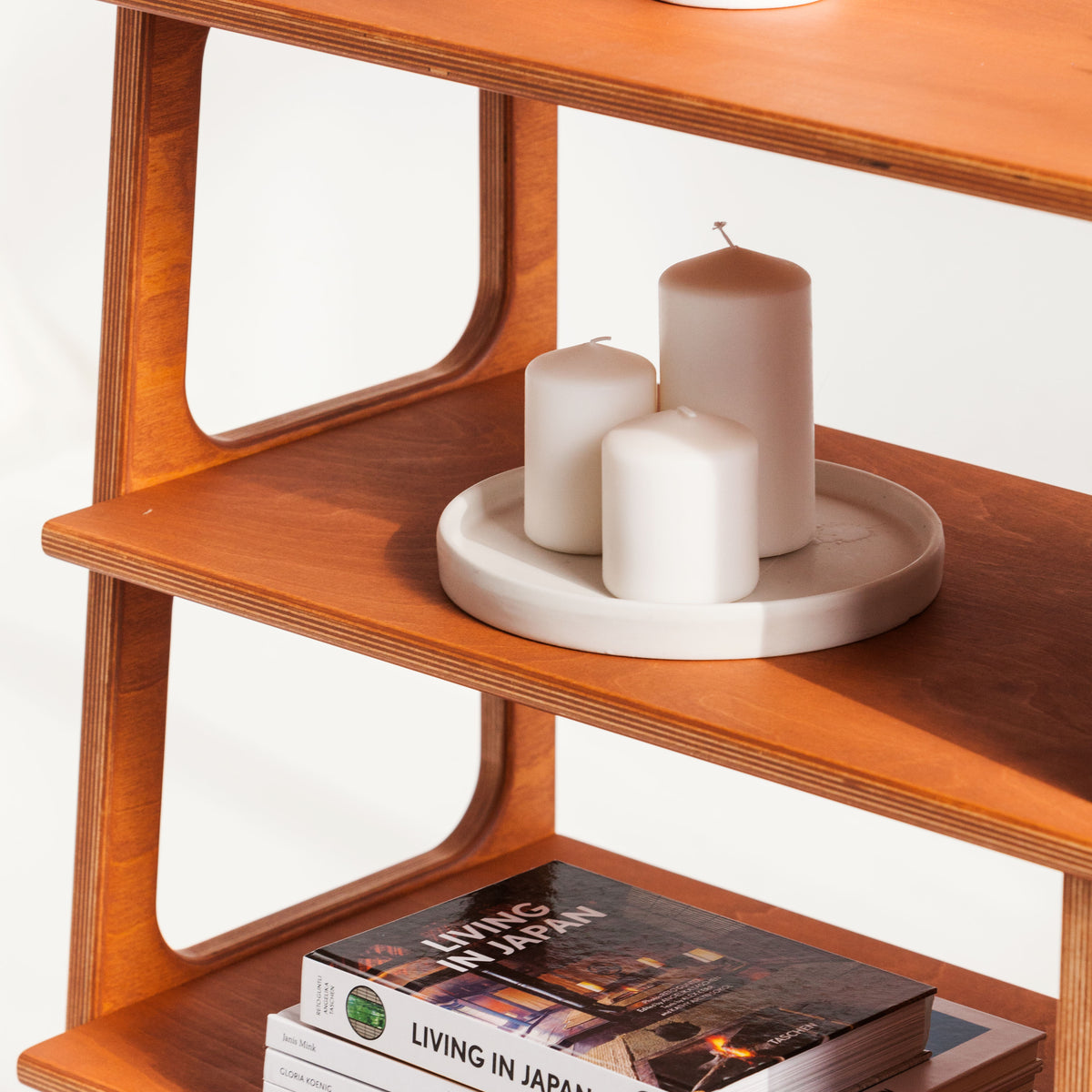 Bookcase Midlite with shelves