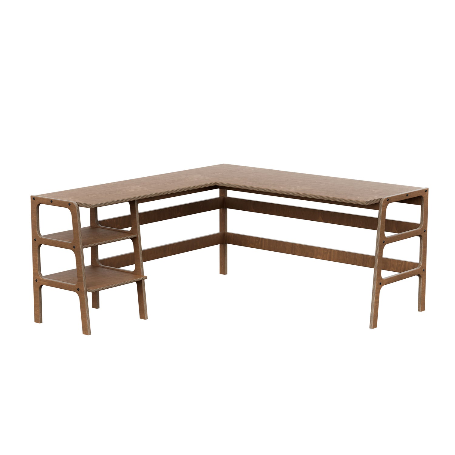 L-Shape Desk 15 with shelves
