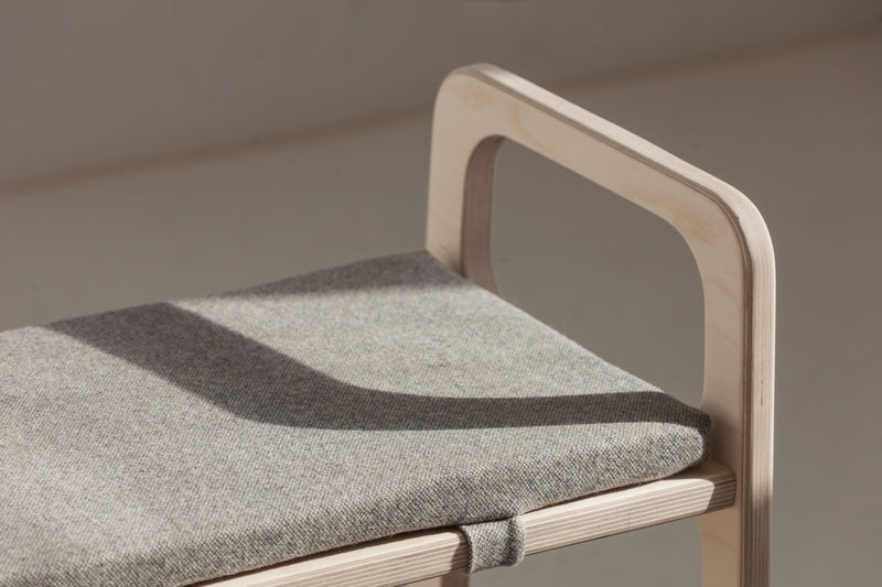Bench with cushion