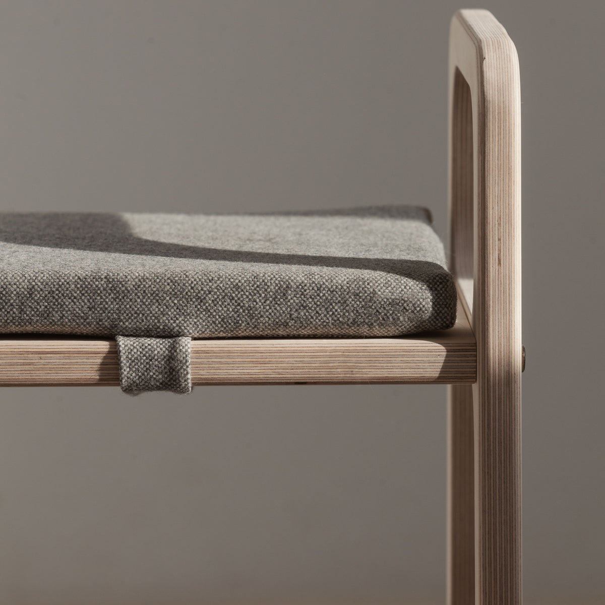 Bench with cushion