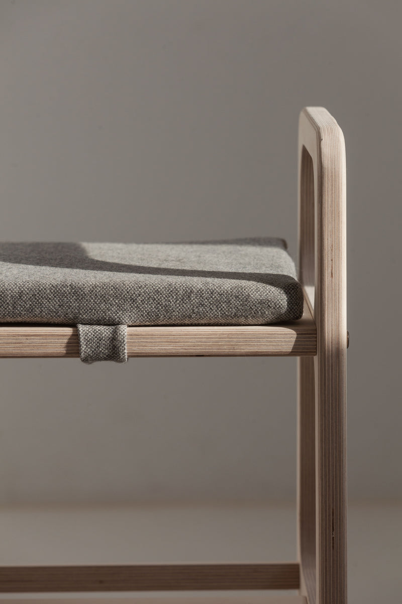 Bench with cushion