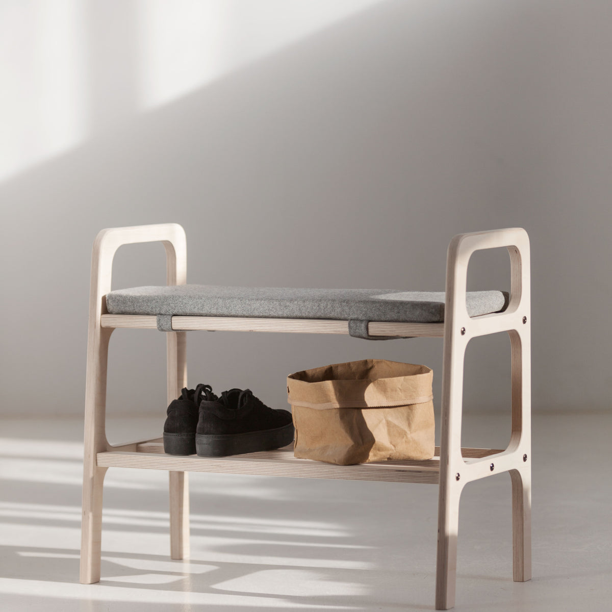 Bench with cushion