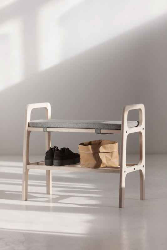Bench with cushion