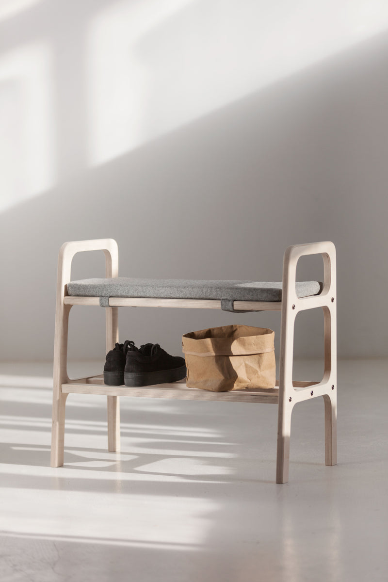 Bench with cushion