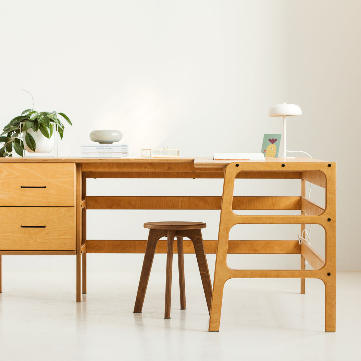 L-Shape Desk 13 with drawers