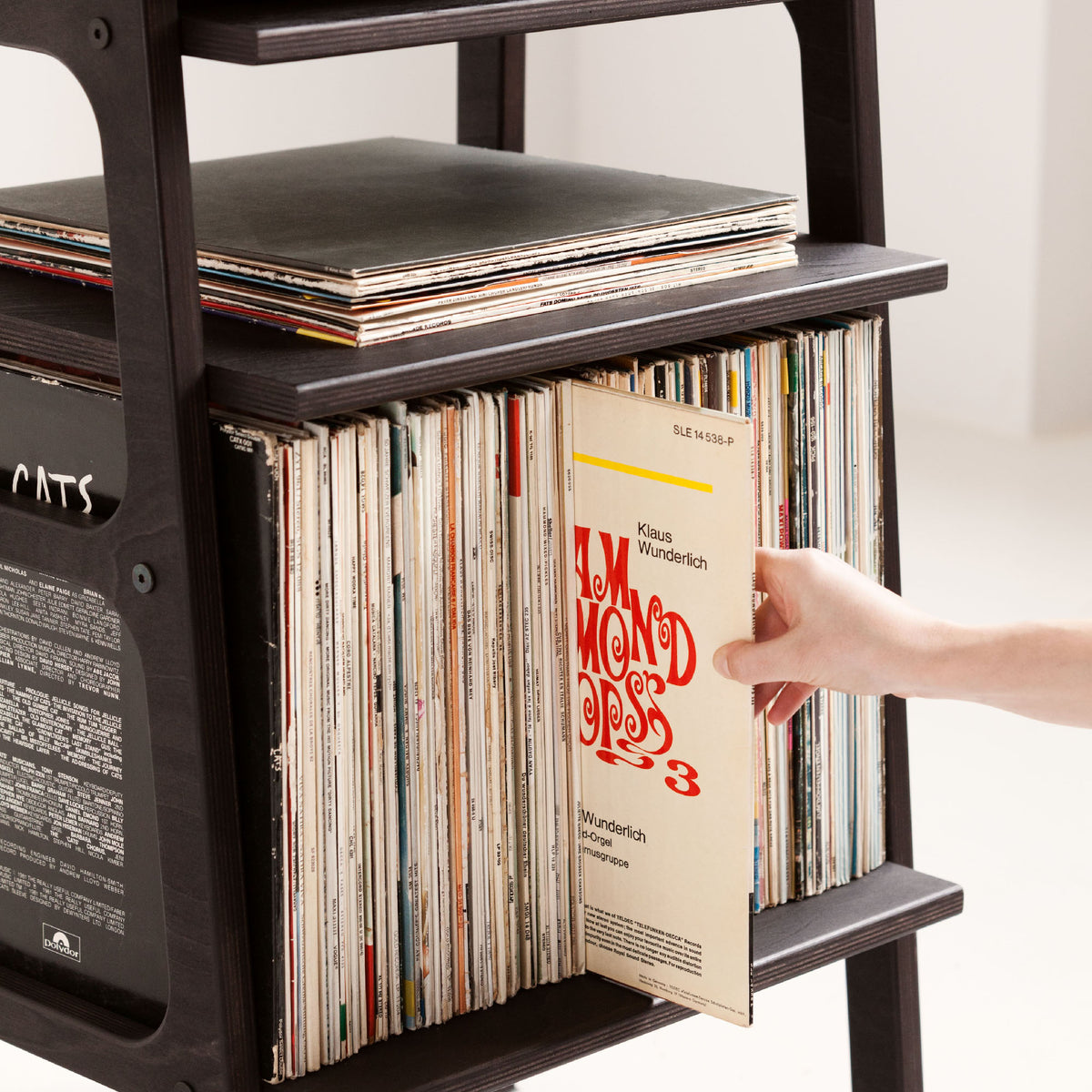 Bookcase Mini with vinyl space