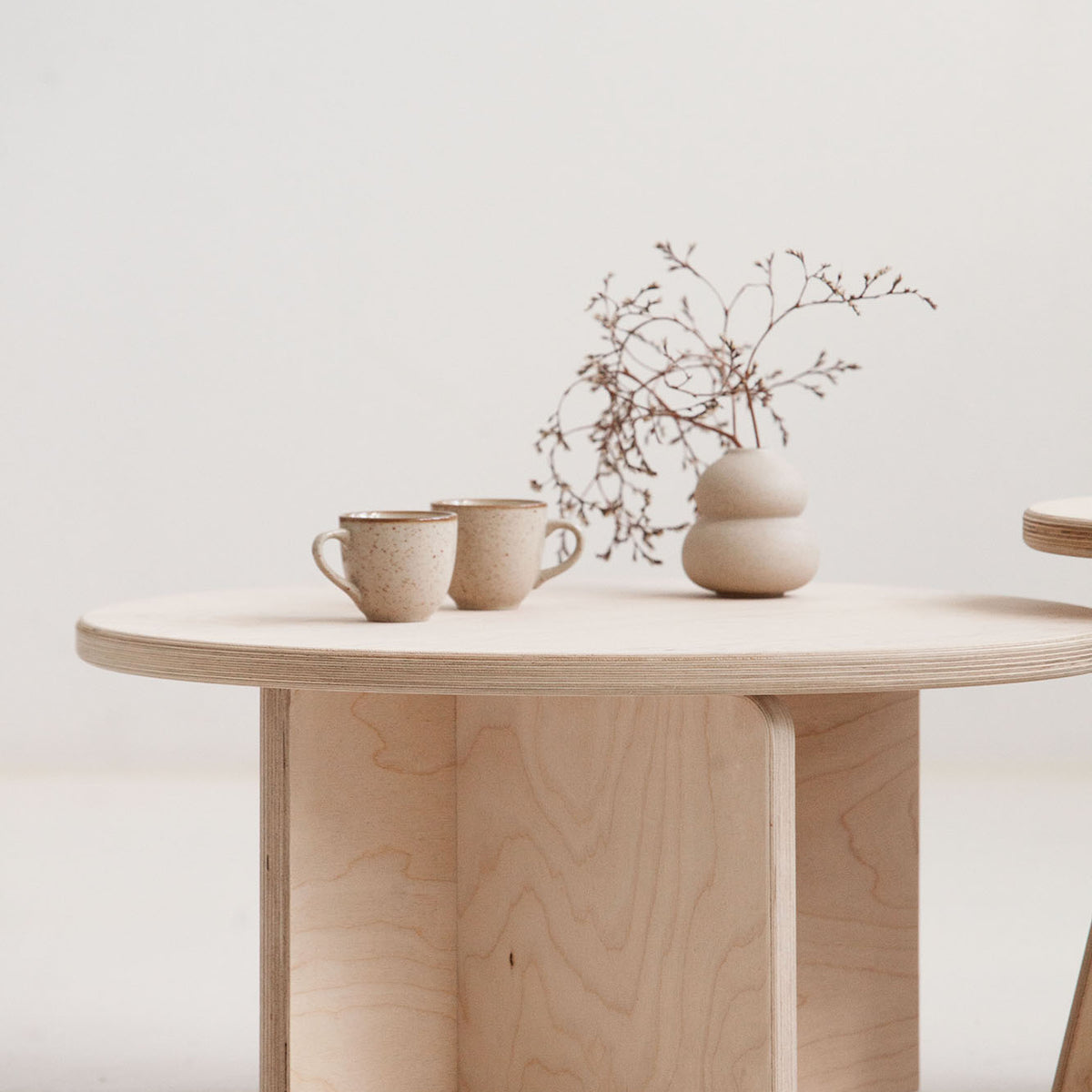Modern nesting coffee tables set modular design USA