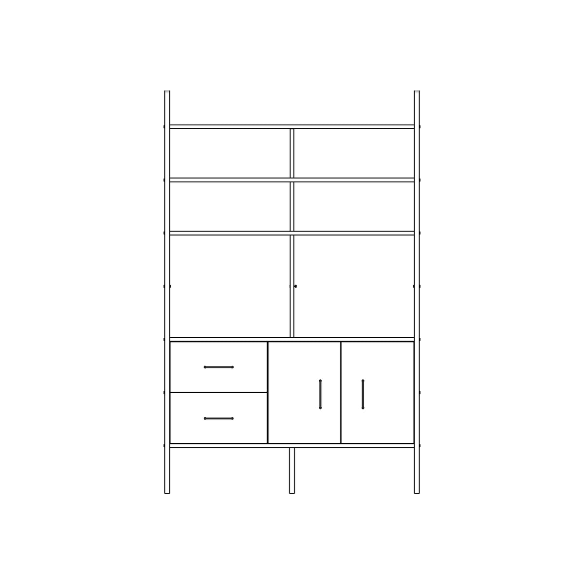 Bookcase Maxi W120 I