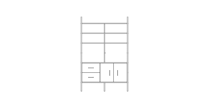 Bookcase Maxi W120 I