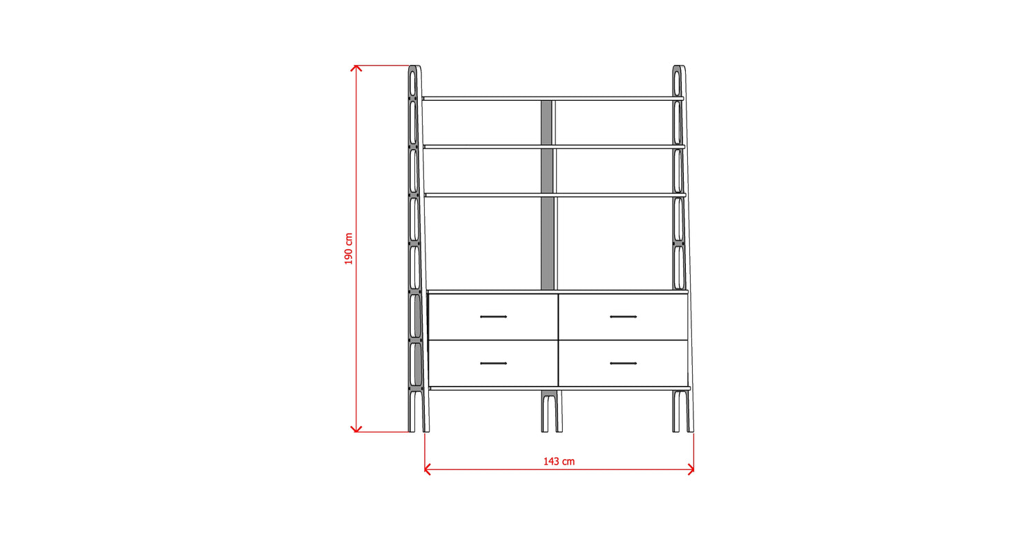 Bookcase Maxi W143 II