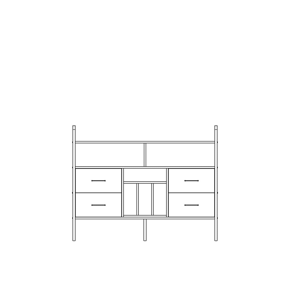 Bookcase Midlite W143