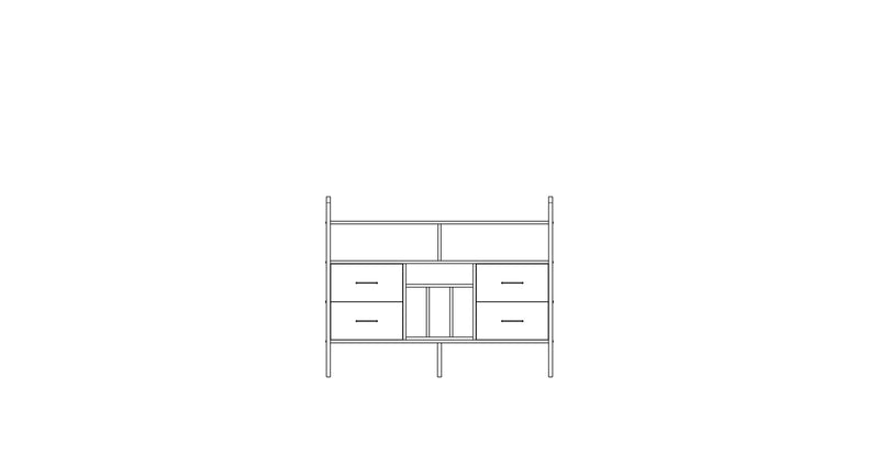 Bookcase Midlite W143