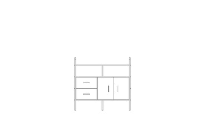 Bookcase Midlite W120