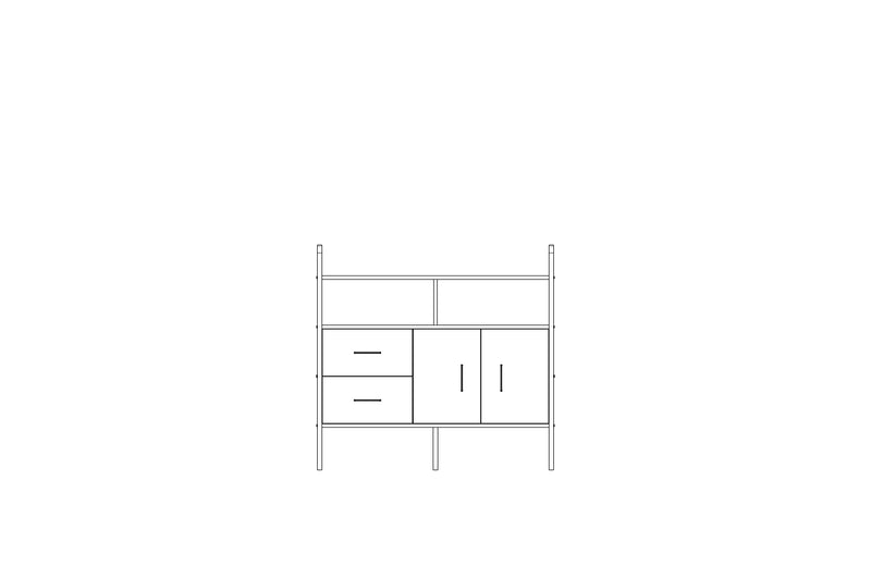 Bookcase Midlite W120