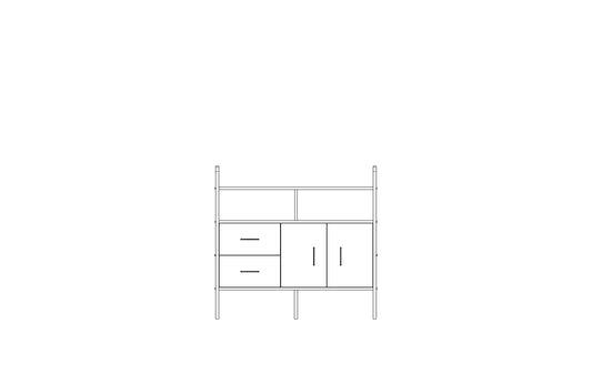 Bookcase Midlite W120