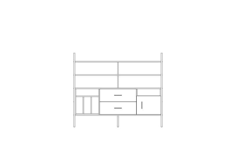 Bookcase Midi W166