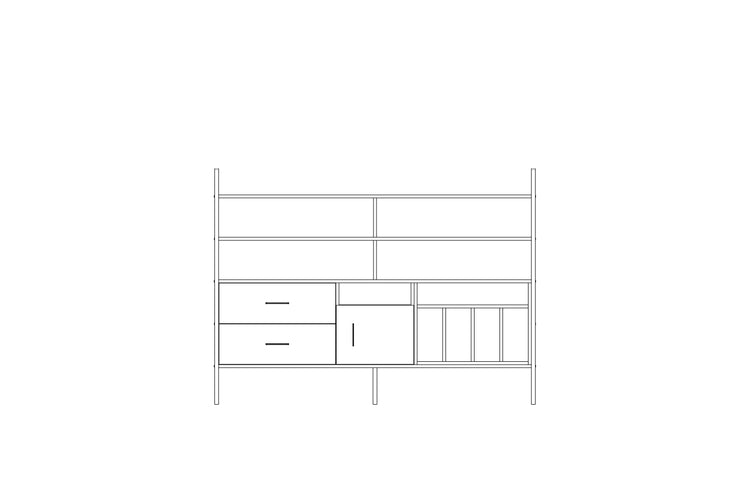 Bookcase Midi W189