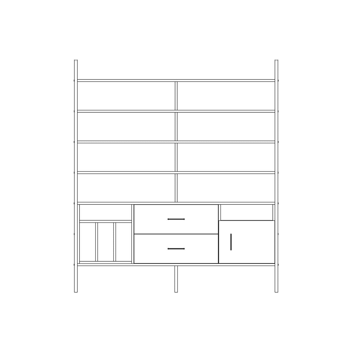 Bookcase Maxi W166