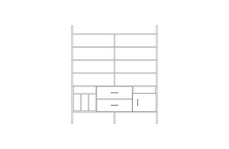 Bookcase Maxi W166