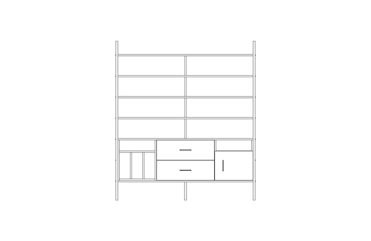 Bookcase Maxi W166