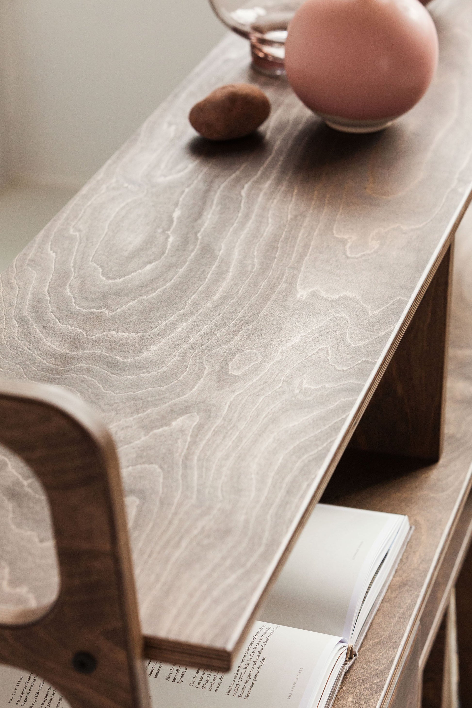 detail-of-mid-century-modern-sideboard-with-drawers-and-vinyl-storage-in-walnut-stain