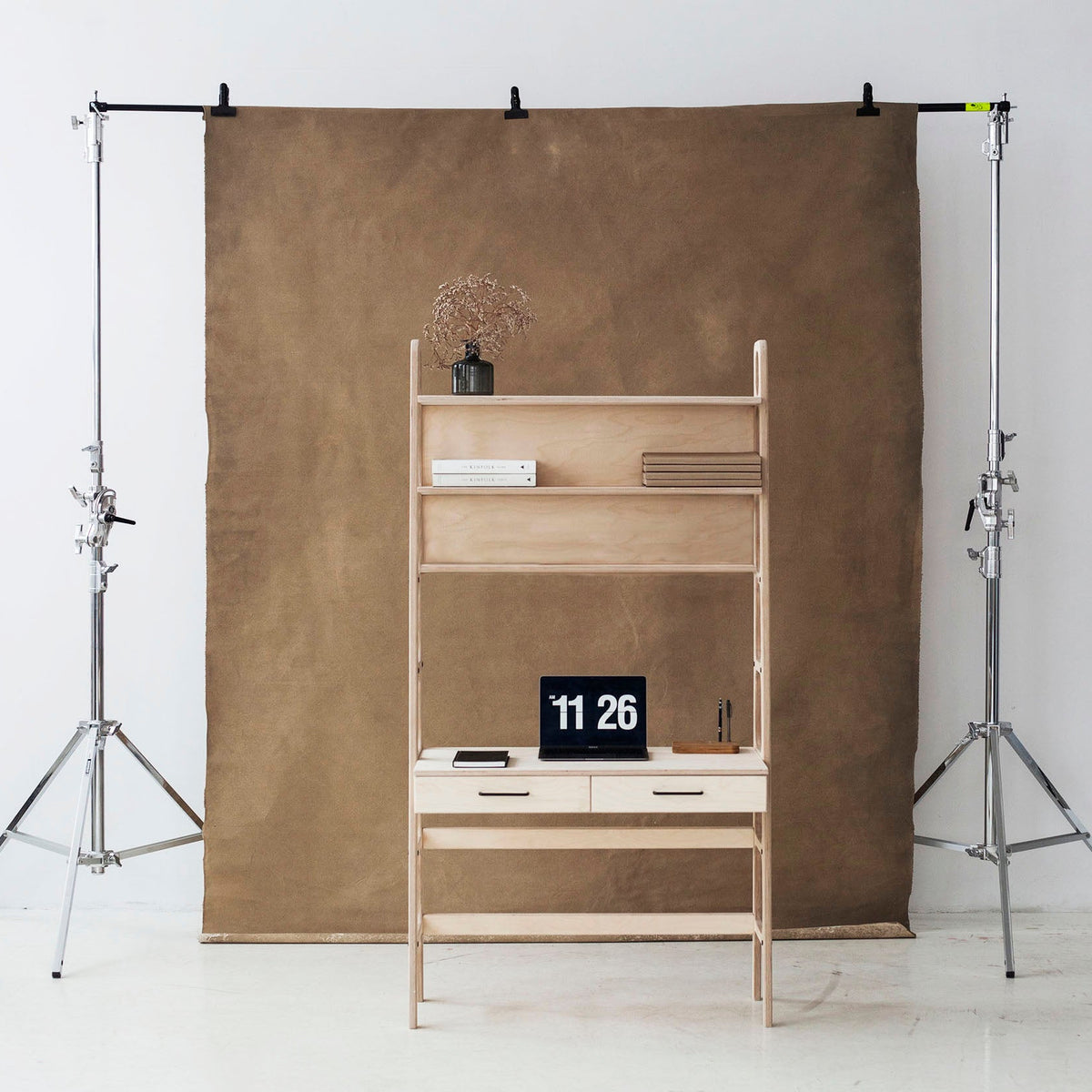 light-modern-design-desk-with-drawers-in-studio