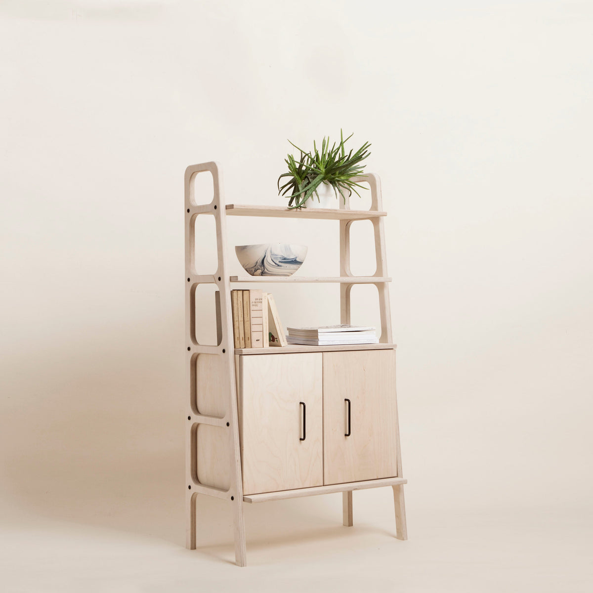 Bookcase Midi with cabinet