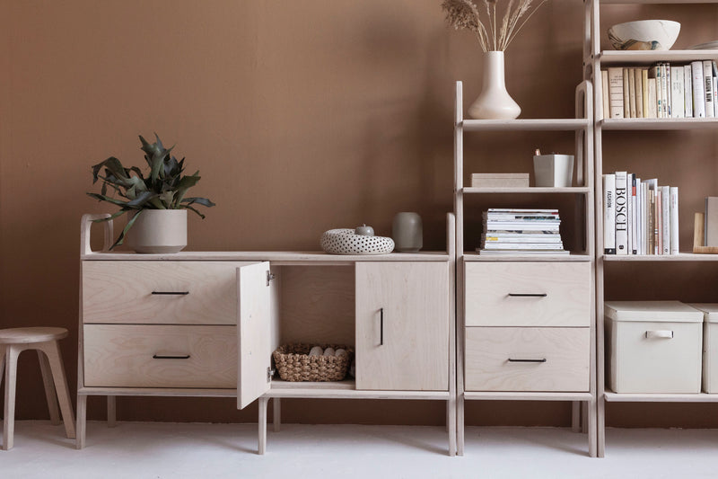 Bookcase Midi with drawers