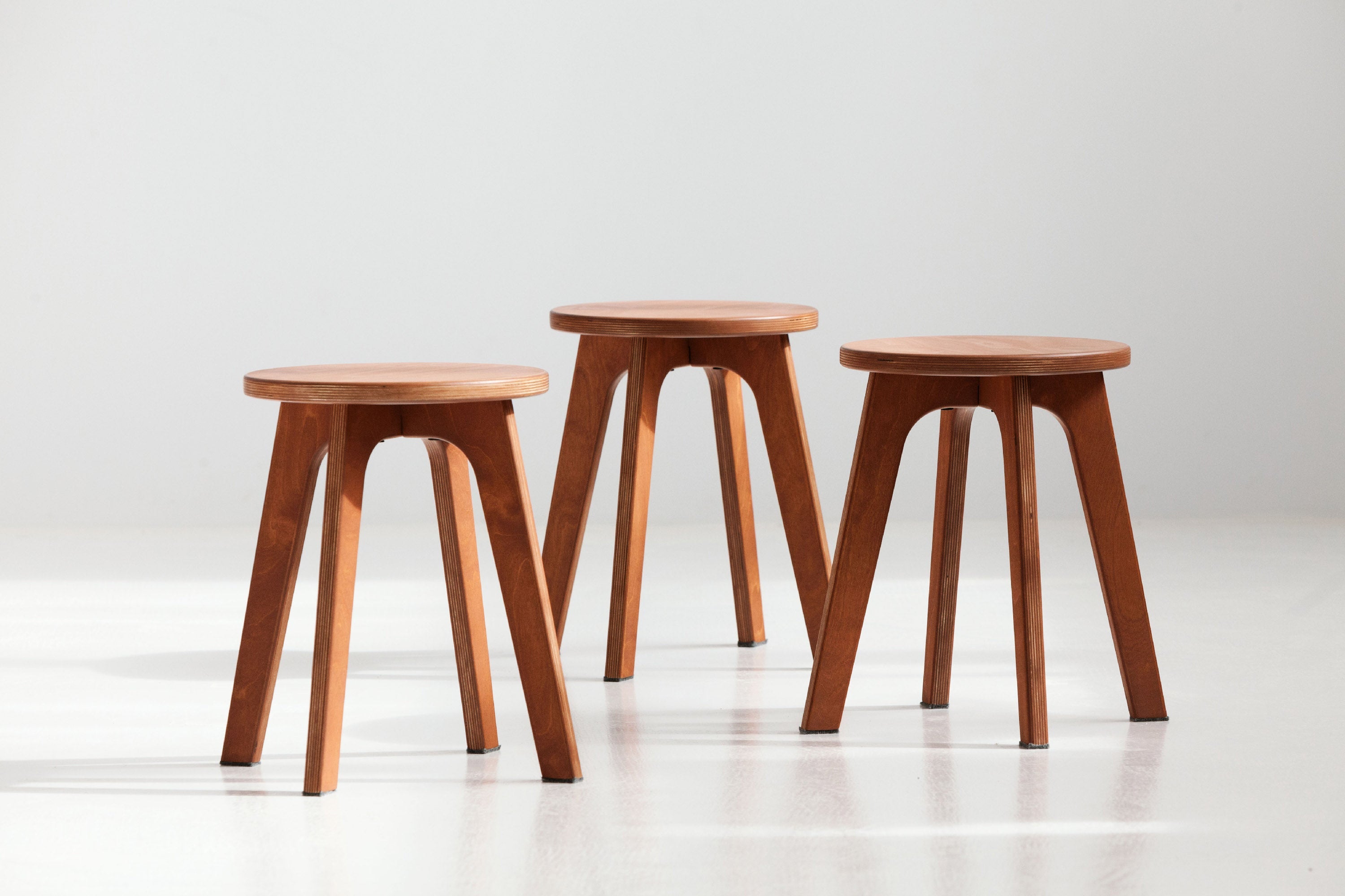 Small Wooden Stool Timeless Mid Century Elegance