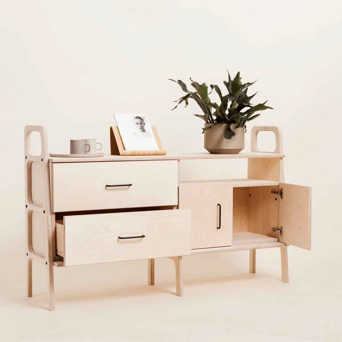 open-wooden-sideboard-with-cabinet-drawers