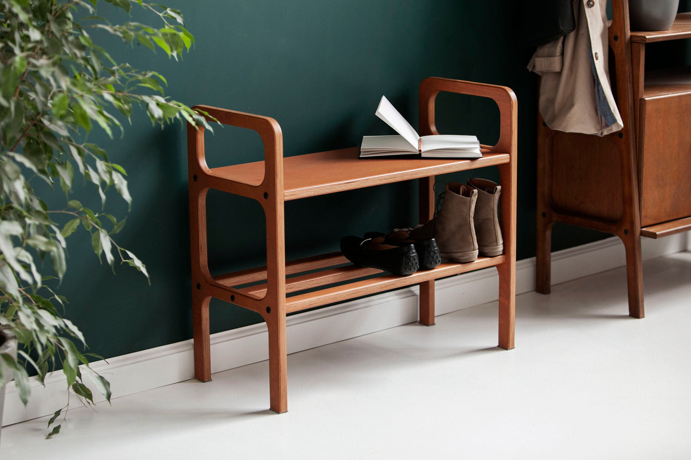 Mid Century Shoe Bench