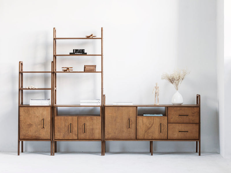 Bookcase Midi with cabinet